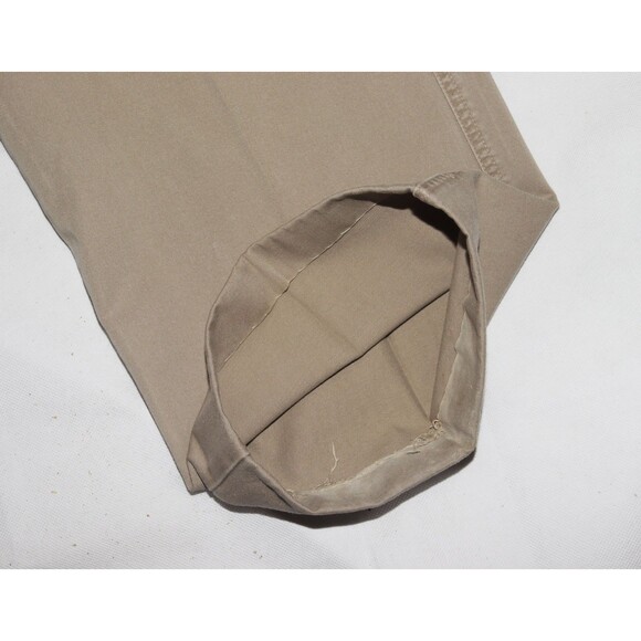 J Crew Giant Fit Mens Chino Pants Size 34 Beige Khaki 100% Cotton Tapered Preppy - Picture 11 of 14
